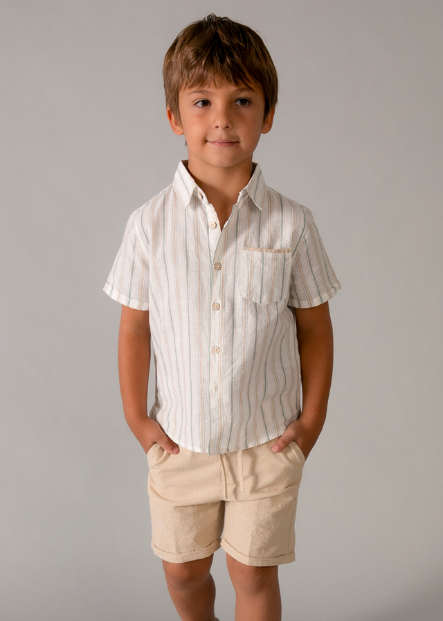 26-03217-016-L-1 Σετ Mayoral βερμούδα λινή αγόρι - Image 1