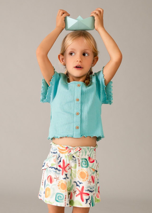 26-03221-065-L-1 Σορτς Mayoral με σχέδια κορίτσι - Image 1