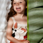 Πλεκτό Abel and Lula τοπ με λουλούδια κορίτσι