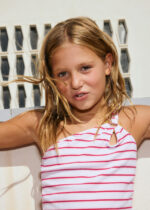 Μπλούζα Mayoral ασύμμετρη με ρίγες κορίτσι