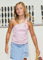 Μπλούζα Mayoral ασύμμετρη με ρίγες κορίτσι - Image 5