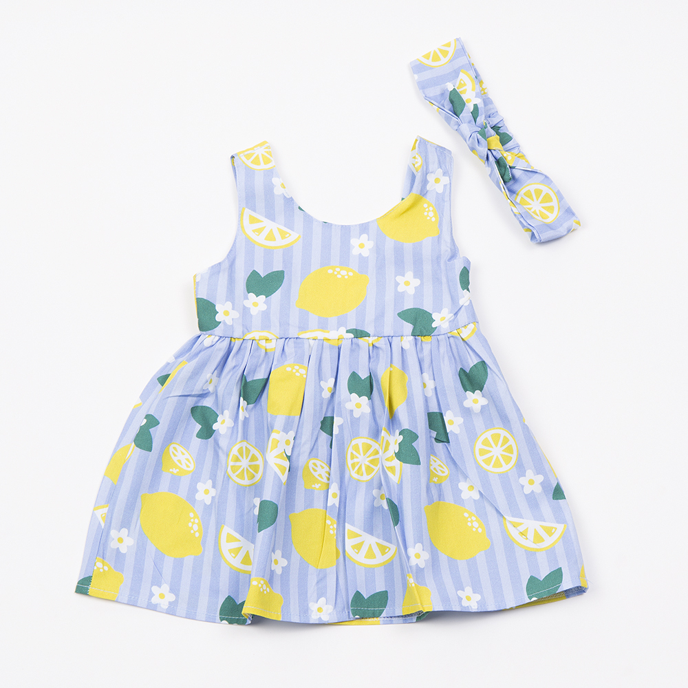 49026.21.1-1 Φόρεμα Trax με λεμονάκια κορίτσι bebe - Image 1