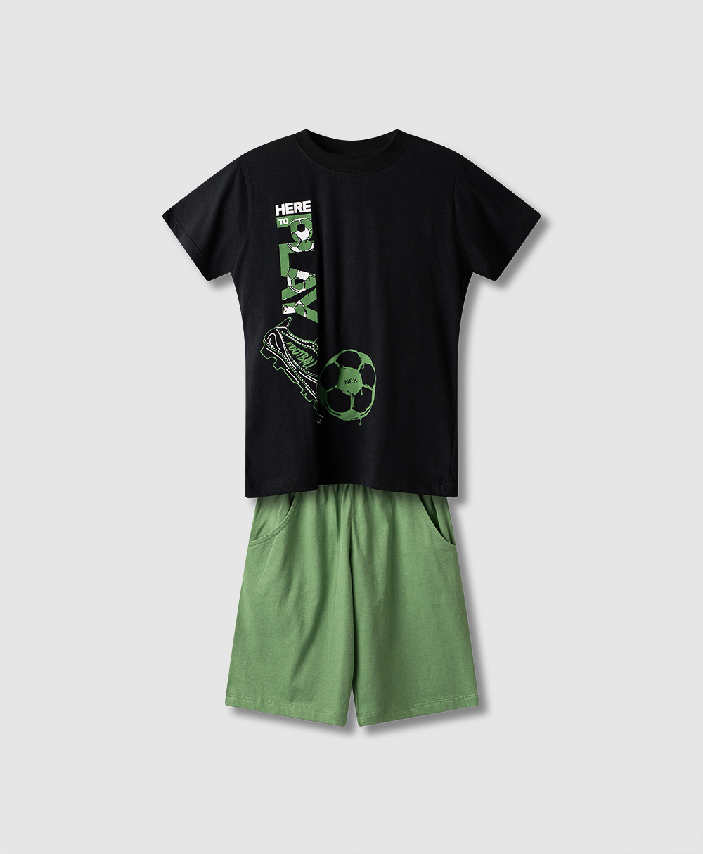 61226 (1) Σετ Nek σορτς αγόρι - Image 1