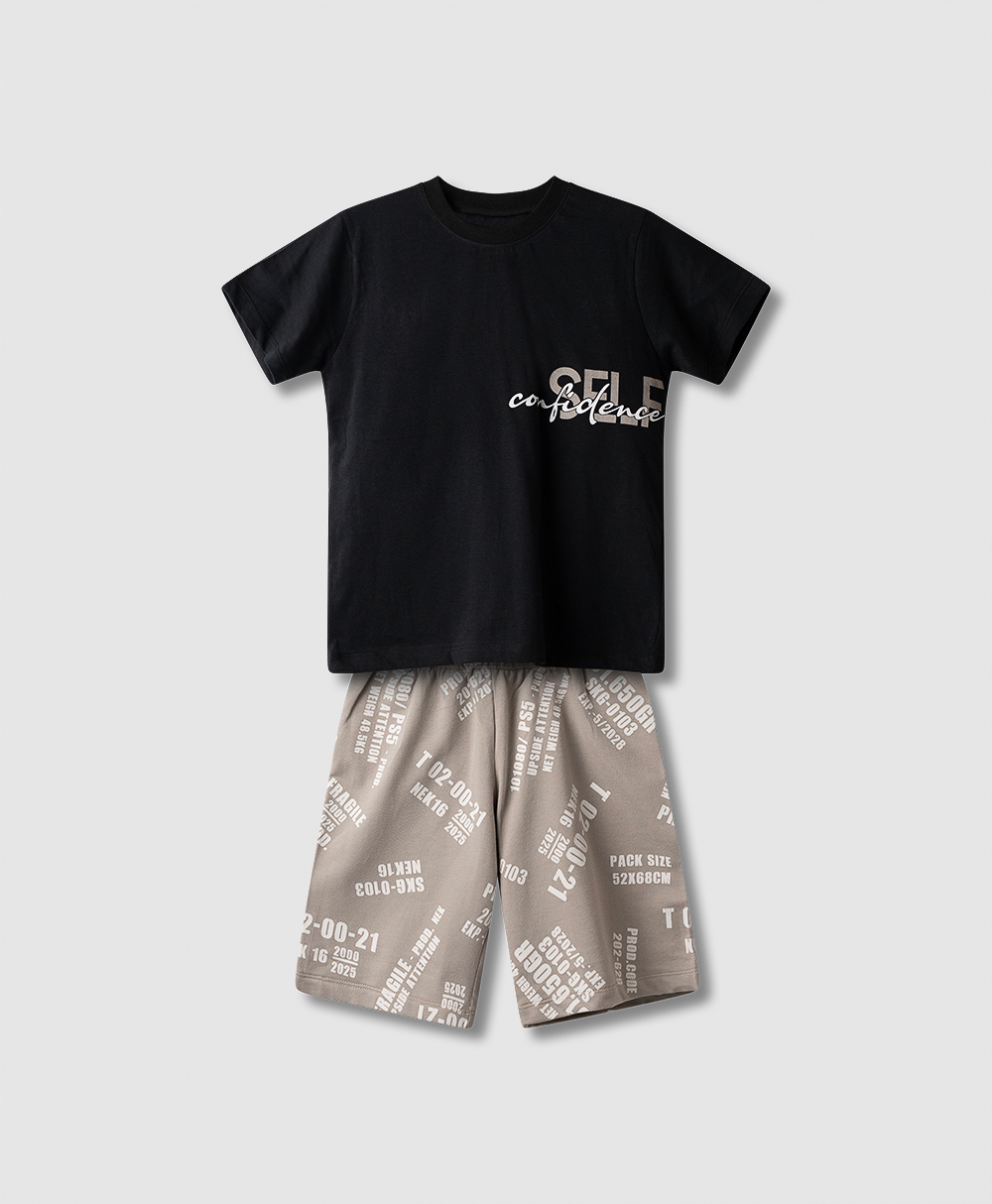 63126 (1) Σετ Nek σορτς αγόρι - Image 1