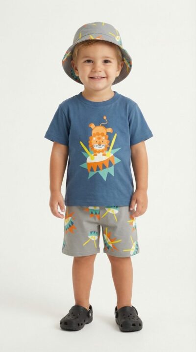 Σετ Trax με βερμούδα και καπέλο αγόρι