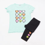 Σετ Trax κολάν με καρδούλες κορίτσι